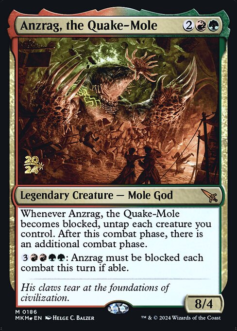Anzrag, the Quake-Mole (186s) [Murders at Karlov Manor Promos]