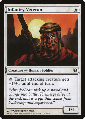 Infantry Veteran (4) [Duel Decks: Elspeth vs. Tezzeret]