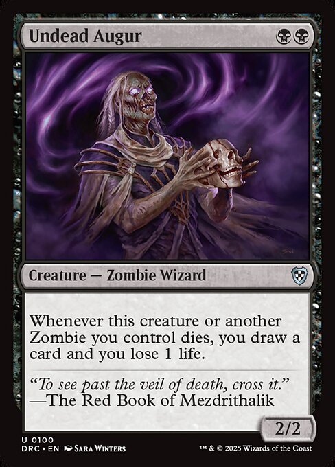 Undead Augur (100) [Aetherdrift Commander]