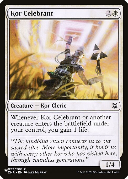 Kor Celebrant (ZNR-22) [The List]