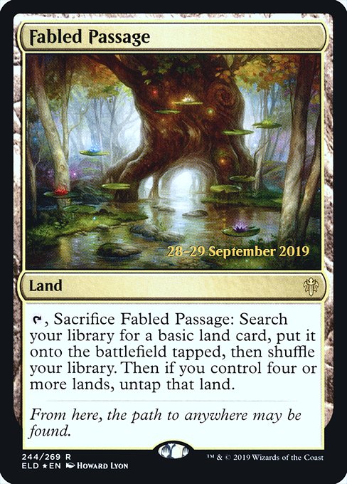 Fabled Passage (244s) [Throne of Eldraine Promos]