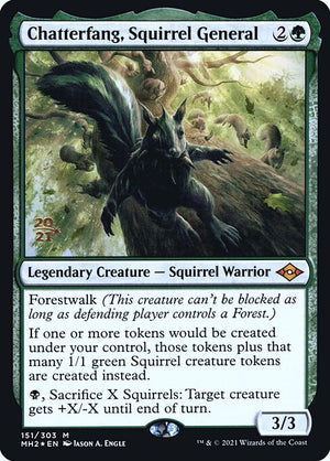Chatterfang, Squirrel General (151s) [Modern Horizons 2 Promos]