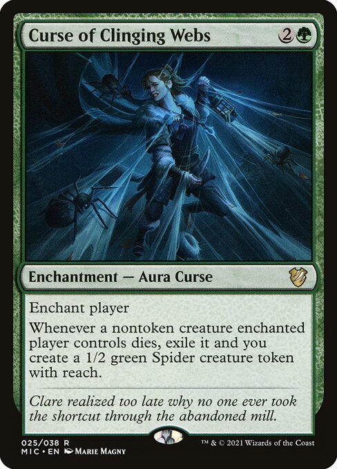 Curse of Clinging Webs (25) [Midnight Hunt Commander]