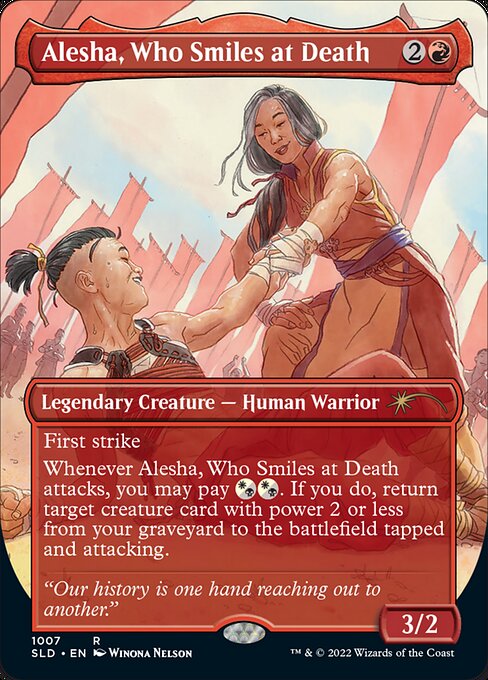 Alesha, Who Smiles at Death (1007) [Secret Lair Drop] [Borderless]