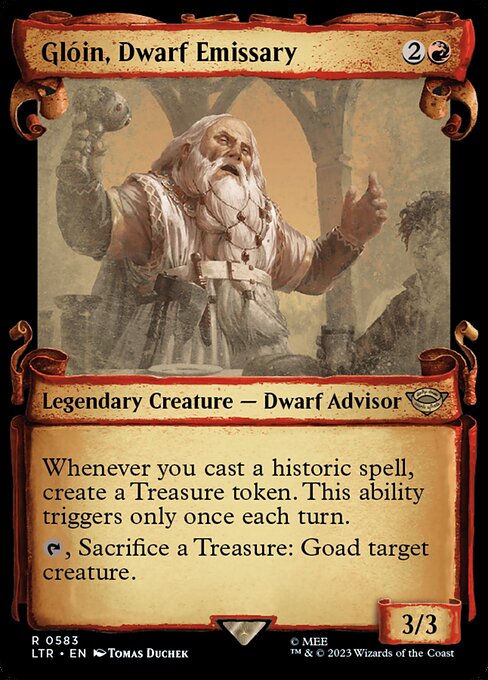 Glóin, Dwarf Emissary (583) [The Lord of the Rings: Tales of Middle-earth] [Showcase]