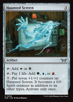 Haunted Screen (250) [Duskmourn: House of Horror]