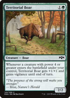 Territorial Boar (145) [Ravnica Allegiance]