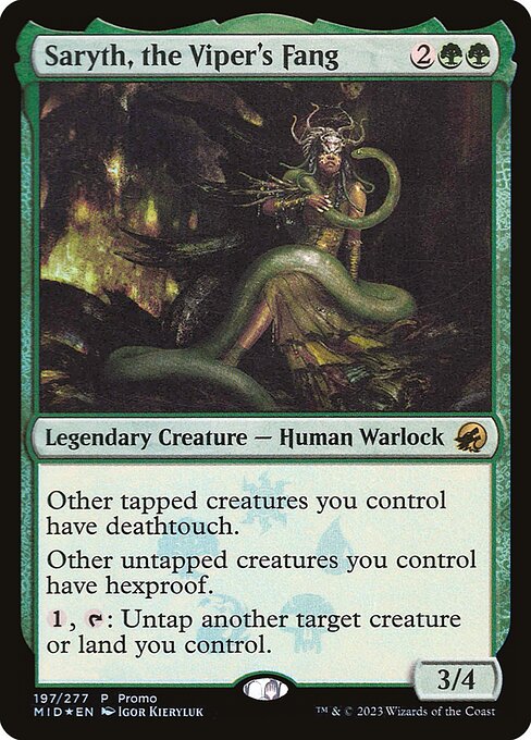 Saryth, the Viper's Fang (197★) [Innistrad: Midnight Hunt Promos]