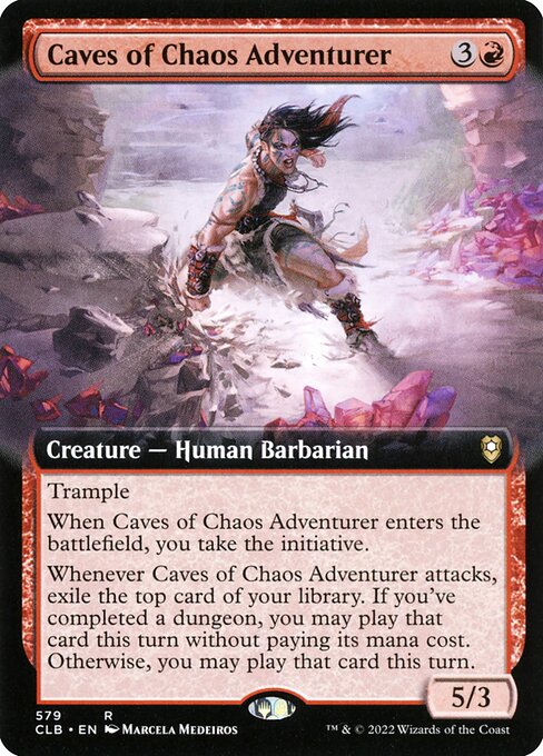 Caves of Chaos Adventurer (579) [Commander Legends: Battle for Baldur's Gate] [Extended Art]