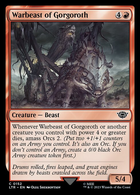 Warbeast of Gorgoroth (152) [The Lord of the Rings: Tales of Middle-earth]