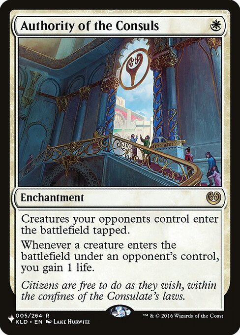Authority of the Consuls (KLD-5) [The List]