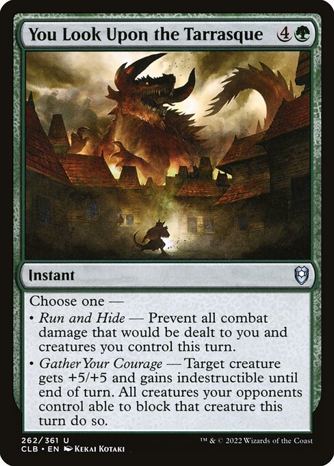 You Look Upon the Tarrasque (262) [Commander Legends: Battle for Baldur's Gate]