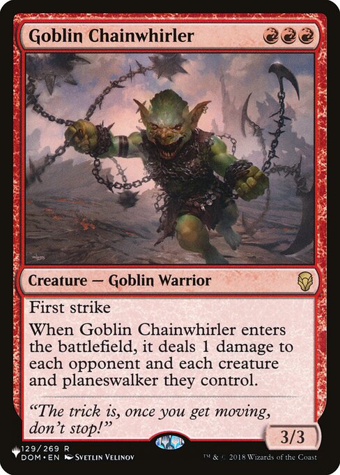 Goblin Chainwhirler (DOM-129) [The List]
