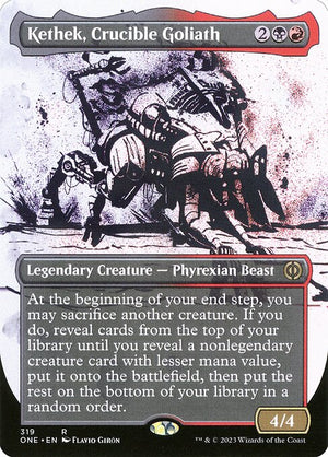 Kethek, Crucible Goliath (319) [Phyrexia: All Will Be One] [Showcase, Borderless]