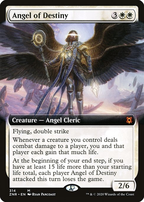 Angel of Destiny (314) [Zendikar Rising] [Extended Art]