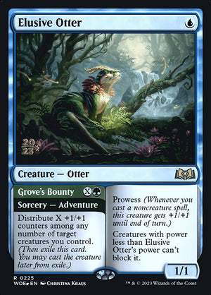Elusive Otter // Grove's Bounty (225s) [Wilds of Eldraine Promos]