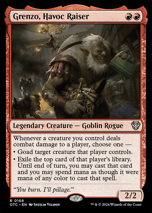 Grenzo, Havoc Raiser (168) [Outlaws of Thunder Junction Commander]