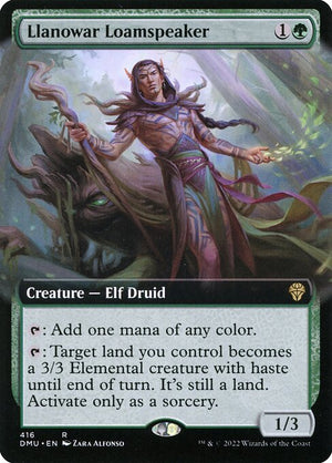 Llanowar Loamspeaker (416) [Dominaria United] [Extended Art]