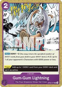 Gum-Gum Lightning (OP09-077) [Emperors in the New World: 2nd Anniversary Tournament Cards]