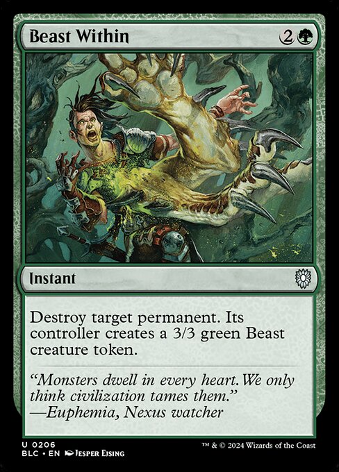 Beast Within (206) [Bloomburrow Commander]