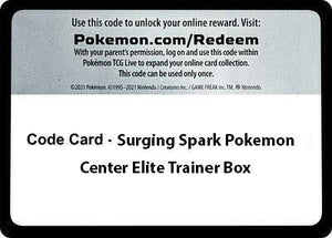 Code Card - Surging Sparks Pokemon Center Elite Trainer Box [SV08 Surging Sparks]