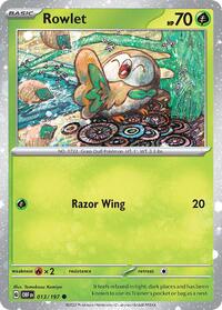 Rowlet - 013/197 (Cosmos Holo) (013/197) [Miscellaneous Cards and Products]