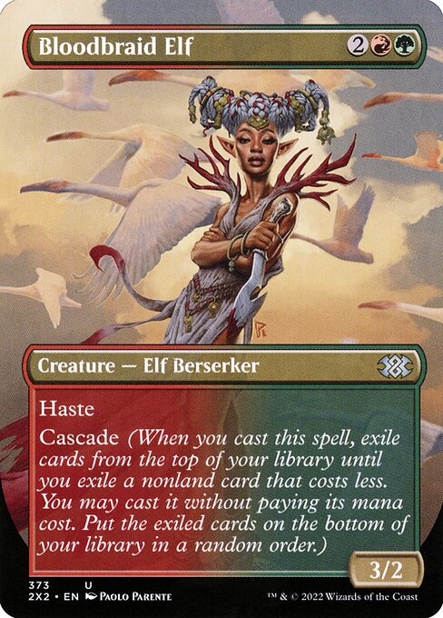 Bloodbraid Elf (373) [Double Masters 2022] [Borderless]