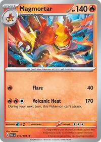 Magmortar - 010/091 (Paldean Fates) (010/091) [Deck Exclusives]