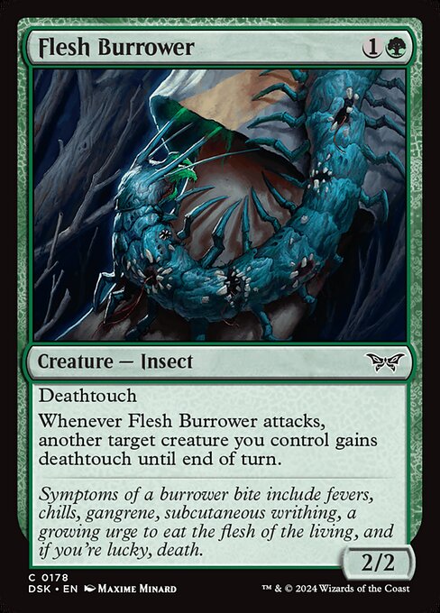 Flesh Burrower (178) [Duskmourn: House of Horror]
