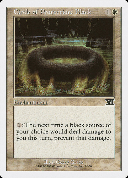 Circle of Protection: Black (8) [Classic Sixth Edition]