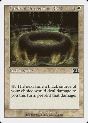 Circle of Protection: Black (8) [Classic Sixth Edition]