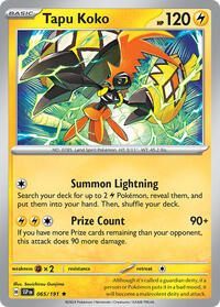 Tapu Koko - 065/191 (065/191) [Deck Exclusives]