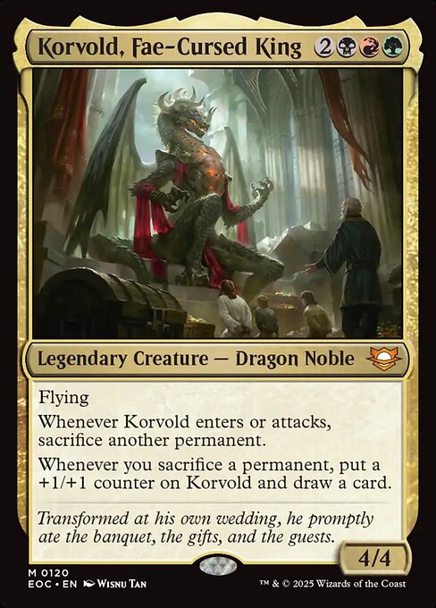 Korvold, Fae-Cursed King (120) [Edge of Eternities Commander]