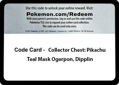 Code Card - Collector Chest: Pikachu, Teal Mask Ogerpon, Dipplin [Miscellaneous Cards and Products]