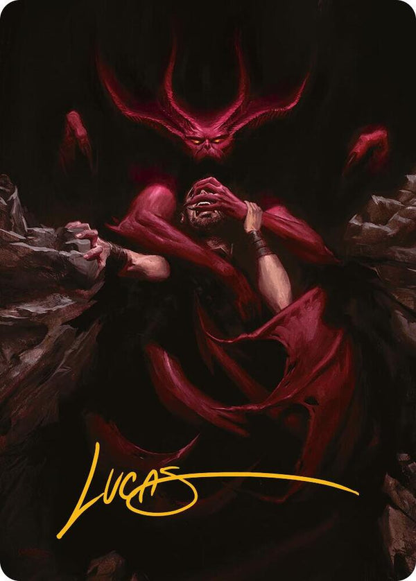 Infernal Grasp Art Card (Gold-Stamped Signature) (10) [Innistrad Remastered Art Series]