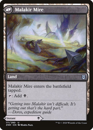 Malakir Rebirth // Malakir Mire (111) [Zendikar Rising] Reverse