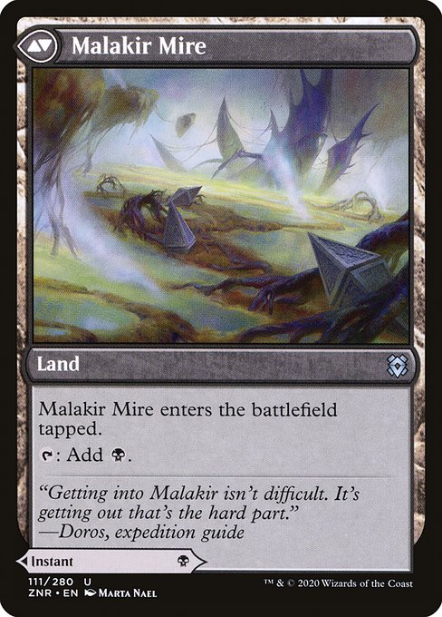 Malakir Rebirth // Malakir Mire (111) [Zendikar Rising] Reverse