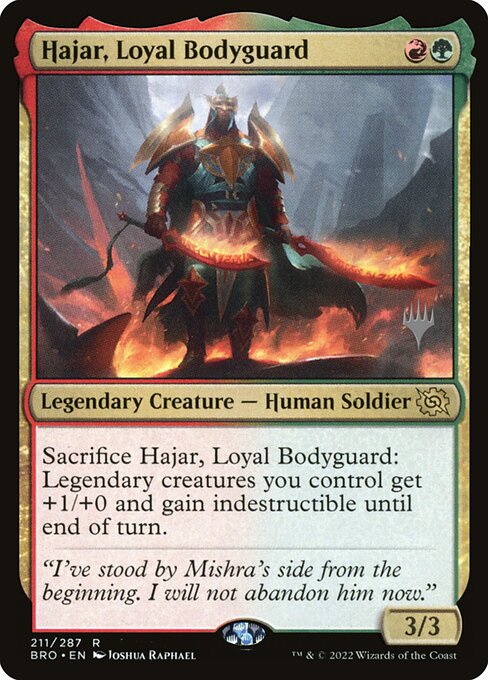 Hajar, Loyal Bodyguard (211p) [The Brothers' War Promos]