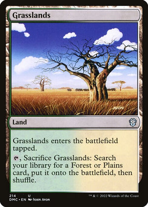 Grasslands (214) [Dominaria United Commander]