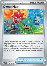Ogre's Mask (118/131) [SV Prismatic Evolutions]