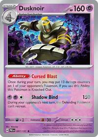 Dusknoir (Poke Ball Pattern) (037/131) [SV Prismatic Evolutions]