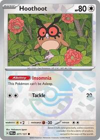 Hoothoot (Poke Ball Pattern) (077/131) [SV Prismatic Evolutions]