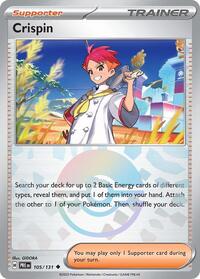 Crispin - 105/131 (Poke Ball Pattern) (105/131) [SV Prismatic Evolutions]
