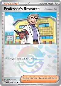 Professor's Research [Professor Oak] (Poke Ball Pattern) (122/131) [SV Prismatic Evolutions]