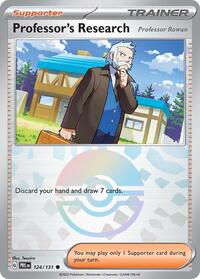 Professor's Research [Professor Rowan] (Poke Ball Pattern) (124/131) [SV Prismatic Evolutions]