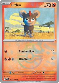 Litleo (Master Ball Pattern) (015/131) [SV Prismatic Evolutions]