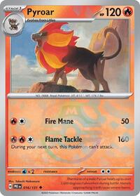 Pyroar (Master Ball Pattern) (016/131) [SV Prismatic Evolutions]
