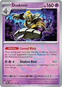 Dusknoir (Master Ball Pattern) (037/131) [SV Prismatic Evolutions]