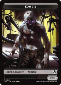 Zombie (0011) // Zombie (0012) Double-Sided Token (11 // 12) [Innistrad Remastered]