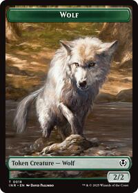 Wolf (0018) // Emblem - Arlinn, Embraced by the Moon Double-Sided Token (18 // 23) [Innistrad Remastered]
